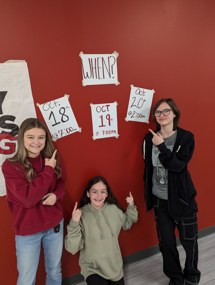 Word around FHS is that THE PLAY THAT GOES WRONG opens Friday! (And it's true!)