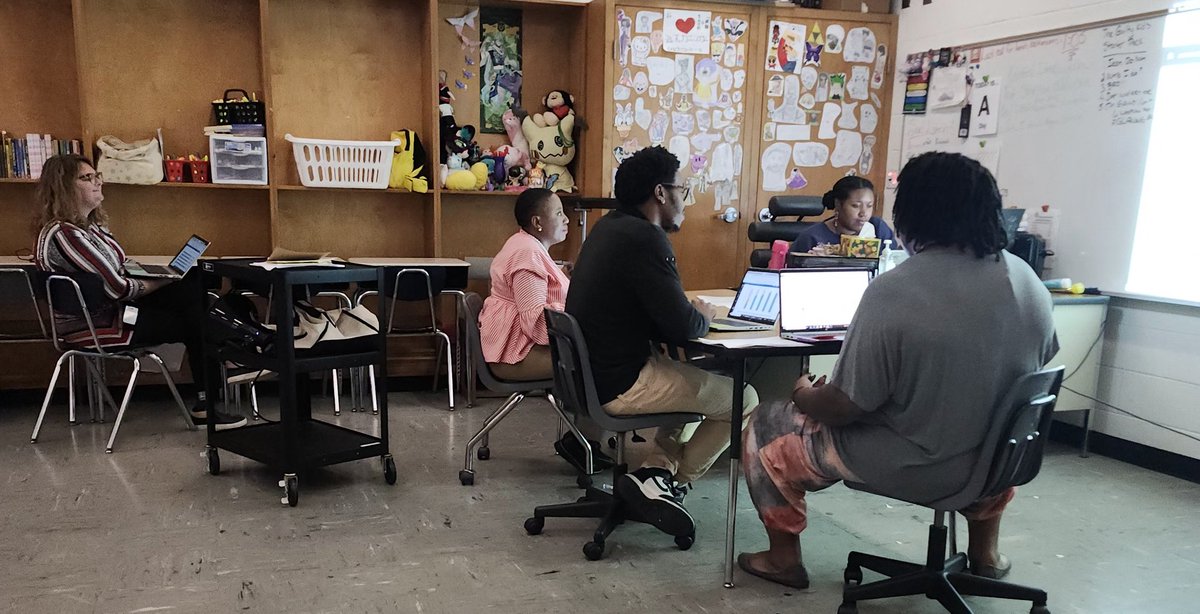 BSmithHCS's tweet photo. Always excited to join the ELA teams at DMS for collaborative planning. @JessicaWhylly is an exceptional #instructionalleader building exceptional teachers. @DutchtownMs_HCS. @DrCrysWilliams #TheDMSway @ELA_HCS #literacyinHCS #strongleadersmatter #expectexceptional https://t.co/sFQ8O4Tusj