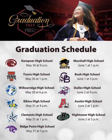 The date is set, Class of 2025!