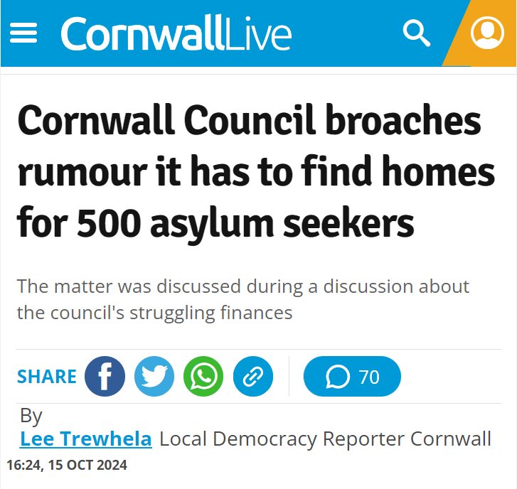 EndMassMigrate's tweet image. Northumberland, Cornwall...

A few parts of England remain recognisably English despite the devastating impact of immigration on the country as a whole.

Not for much longer.
Labour will make sure of that.

#ILLEGALimmigrants #EndMassMigration