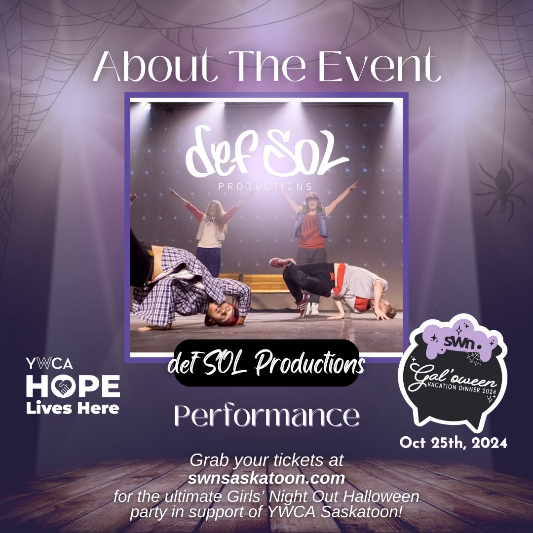 SWNSaskatoon's tweet photo. What's a Halloween party without some dancing?! 💃🏼

Join us on October 25th to experience a night of dancing that's perfect for getting you into the Halloween spirit! 

#SaskatoonWomensNetwork #CharityEvent #YWCASaskatoon #WomenSupportingWomen #HalloweenParty #GirlsNightOut https://t.co/Tc7CVVbD4Q
