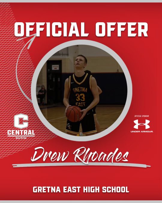 Drew Rhoades (@_drew_rhoades) on Twitter photo Grateful to have received an offer to play for Central College! Thank you to <a href="/CoachCRiordan/">Conor Riordan</a> <a href="/CoachSteinkamp/">Joe Steinkamp</a> <a href="/CentralDutchMBB/">Central Men's BBall</a> Grateful to have received an offer to play for Central College! Thank you to <a href="/CoachCRiordan/">Conor Riordan</a> <a href="/CoachSteinkamp/">Joe Steinkamp</a> <a href="/CentralDutchMBB/">Central Men's BBall</a>