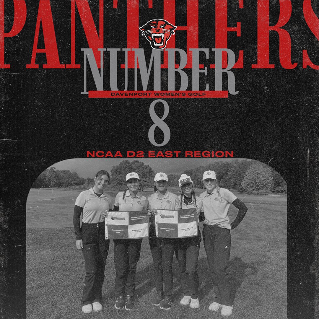 DUAthletics's tweet photo. The first set of rankings from SCOREBOARD powered by Clippd have been released and the @DU_WomensGolf team checks in at No. 8 in the NCAA D2 East Region. The team is also ranked No. 47 in the country with one more fall tournament. Way to go!
#DUGolf #DUPanthers #DUingWork
https://t.co/5rprS9HRjV