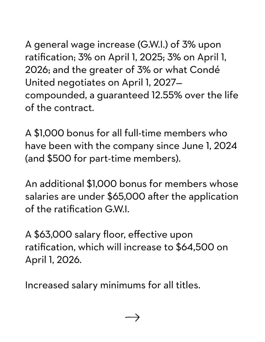 The New Yorker Union tweet media