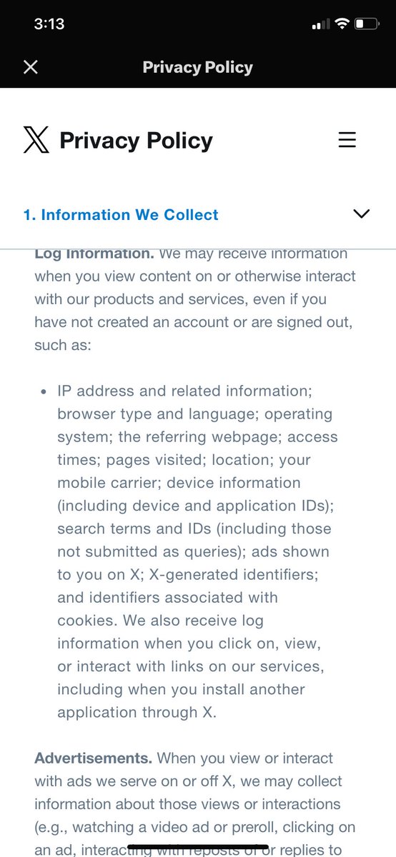 KallistoCraig's tweet photo. idk if i want twitter after reading some of this new policy 🫢 https://t.co/WtIgovMYxx