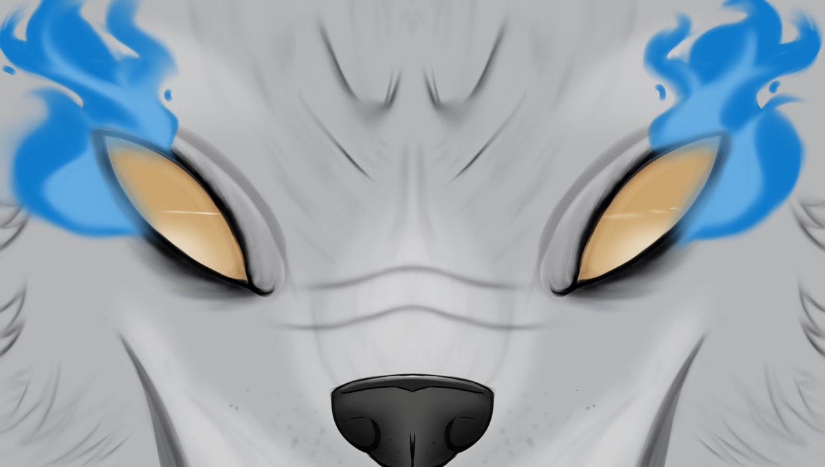 Specklini's tweet photo. A gift to you @ShamanicWolf :3

#envtuberart #eyebanner #vtuber https://t.co/66CI5LcEU3