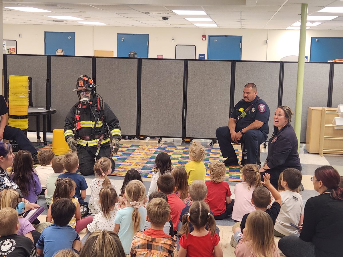 Thank you so much to the Frederick-Firestone Fire Protection District for visiting our students to teach about the importance of fire safety today: prevention, safety, and procedures in the event of a fire.  Thank you for sharing  with our students! #SVVSD #StVrainStorm