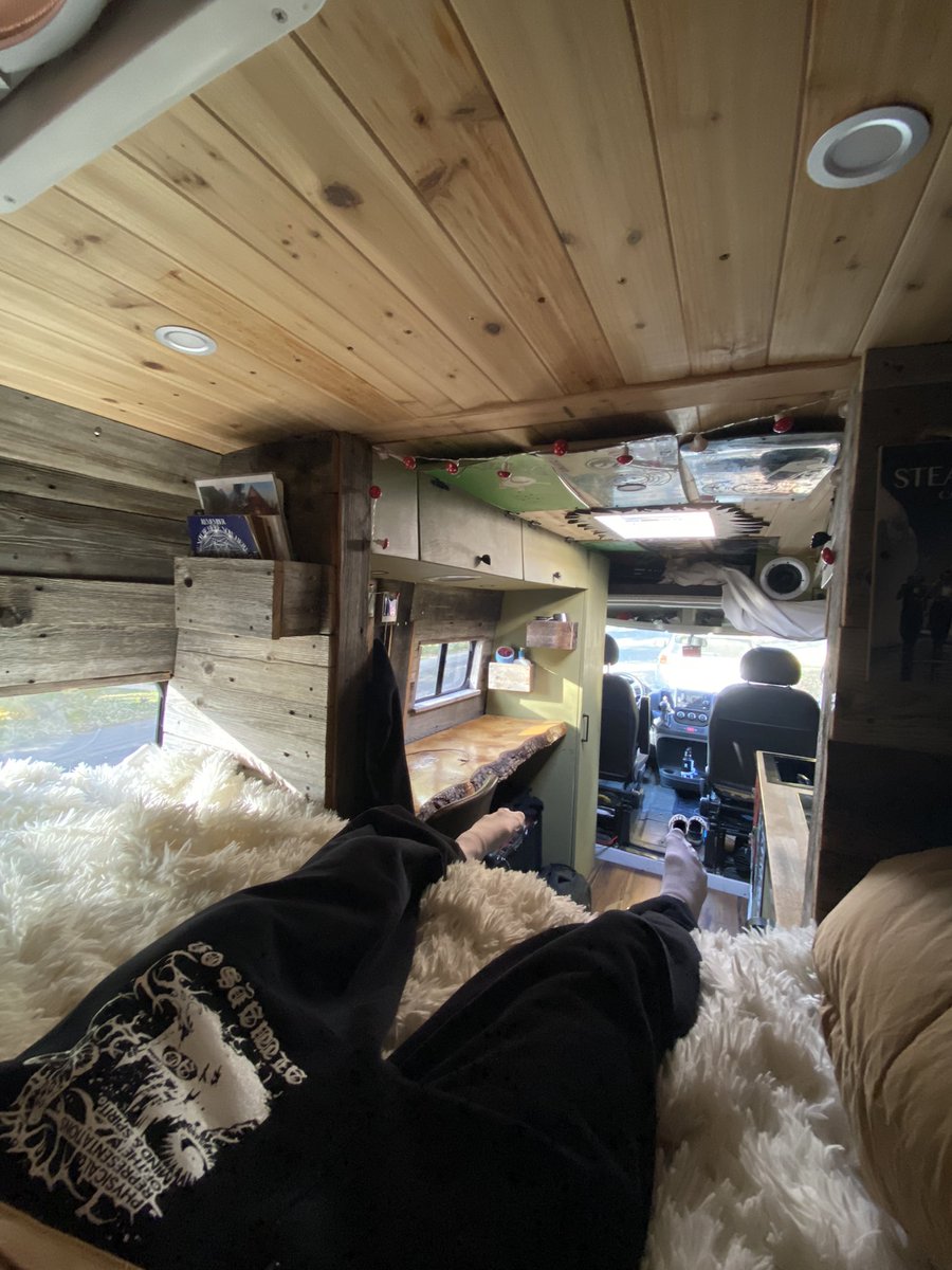 I just love being out in my van in the fall. Been thinking about the pressure to DO MORE.

🍁I’ve been trying to DO LESS.

By this I mean cutting out all that doesn’t add to my life so I can put my full energy into things I love + spend more time doing NOTHING at all-it’s healing