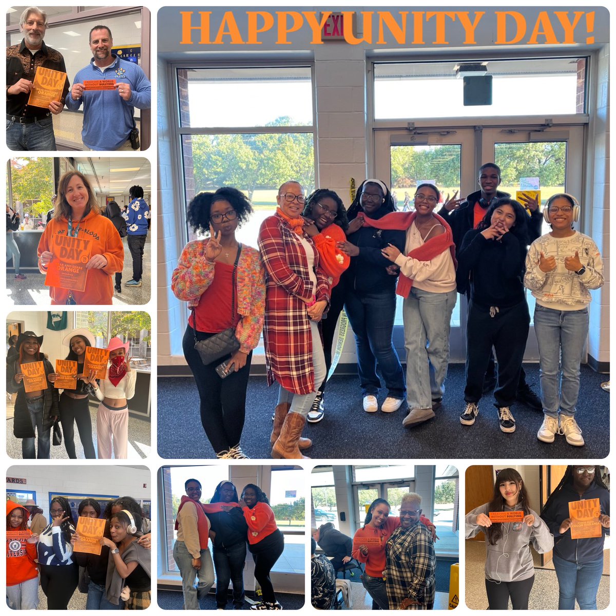 The W.E.B. DuBois Honor Society is building commUNITY by encouraging kindness, acceptance, and inclusion to prevent bullying 🌍✨ #unitydayeveryday