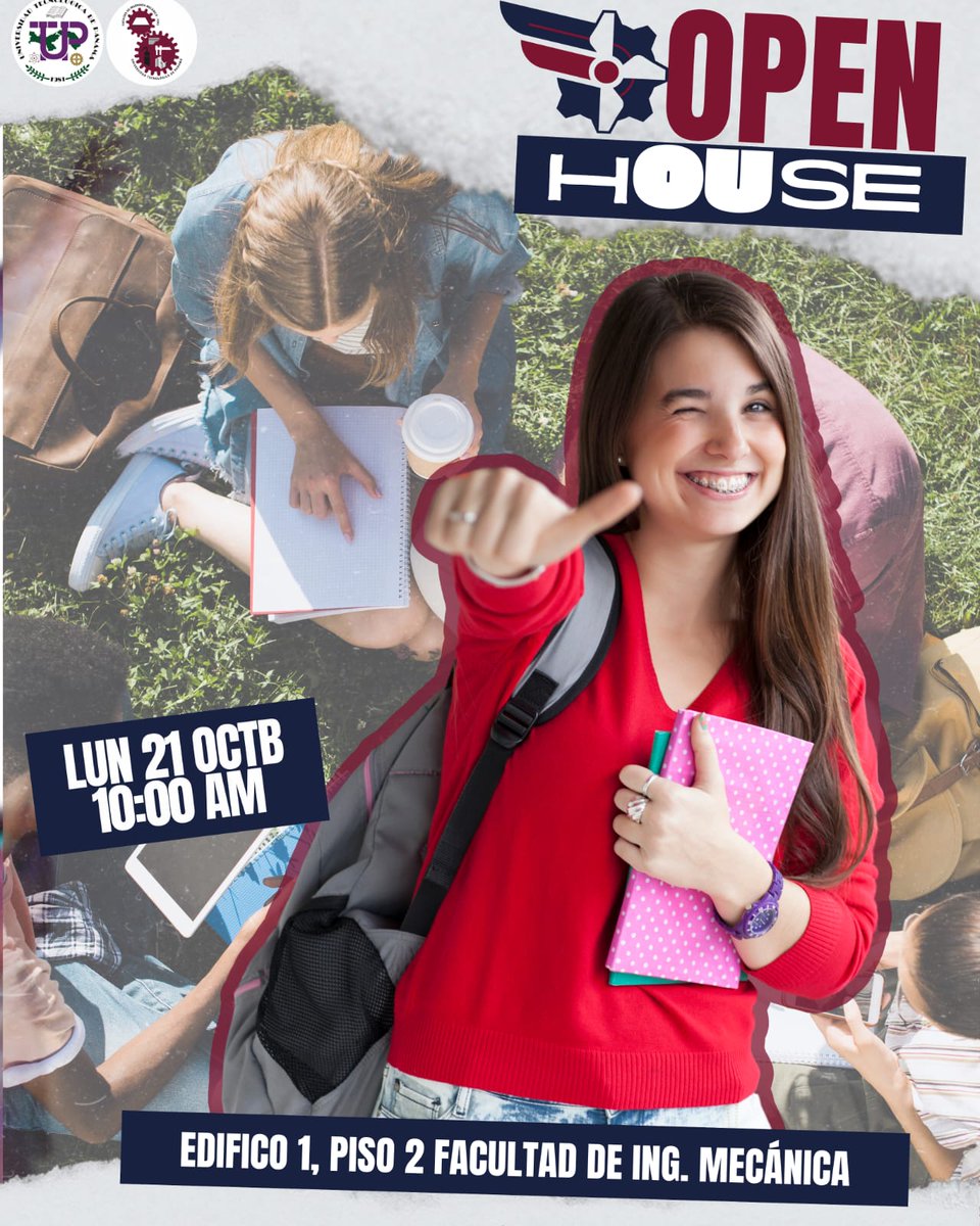 🎓¡Atención estudiantes! 🚀
No te pierdas el Segundo Open House de Investigación en la Facultad de Ingeniería Mecánica de la UTP. 
Ven, descubre y conoce
🗓️ 24/10/2024
🕙10:00a.m. - 4:00p.m. 
📍Pasillo de los laboratorios de la Facultad de Ingeniería Mecánica, UTP
¡Te esperamos!