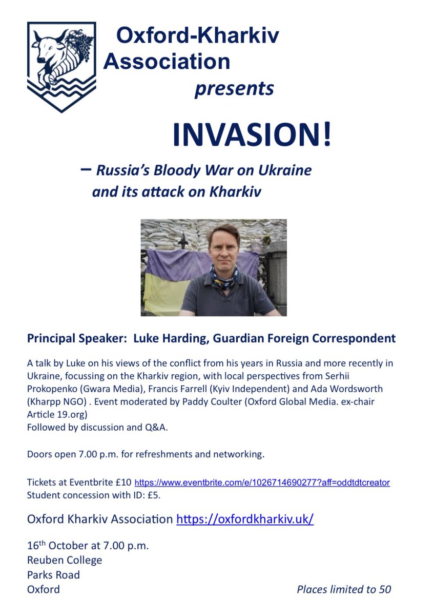 YuliyaBidenko's tweet photo. Just after @LiberaleModerne Conference I’ve tried to join OxfordKharkiv talk online but my gadgets died,although I glad that @lukeharding1968 @GwaraMedia @fromTGA and @REESOxford have been there, and shared their memories and thoughts on #Kharkiv
Thanks for keeping us in mind!3/4 https://t.co/Ns7INpE6b7