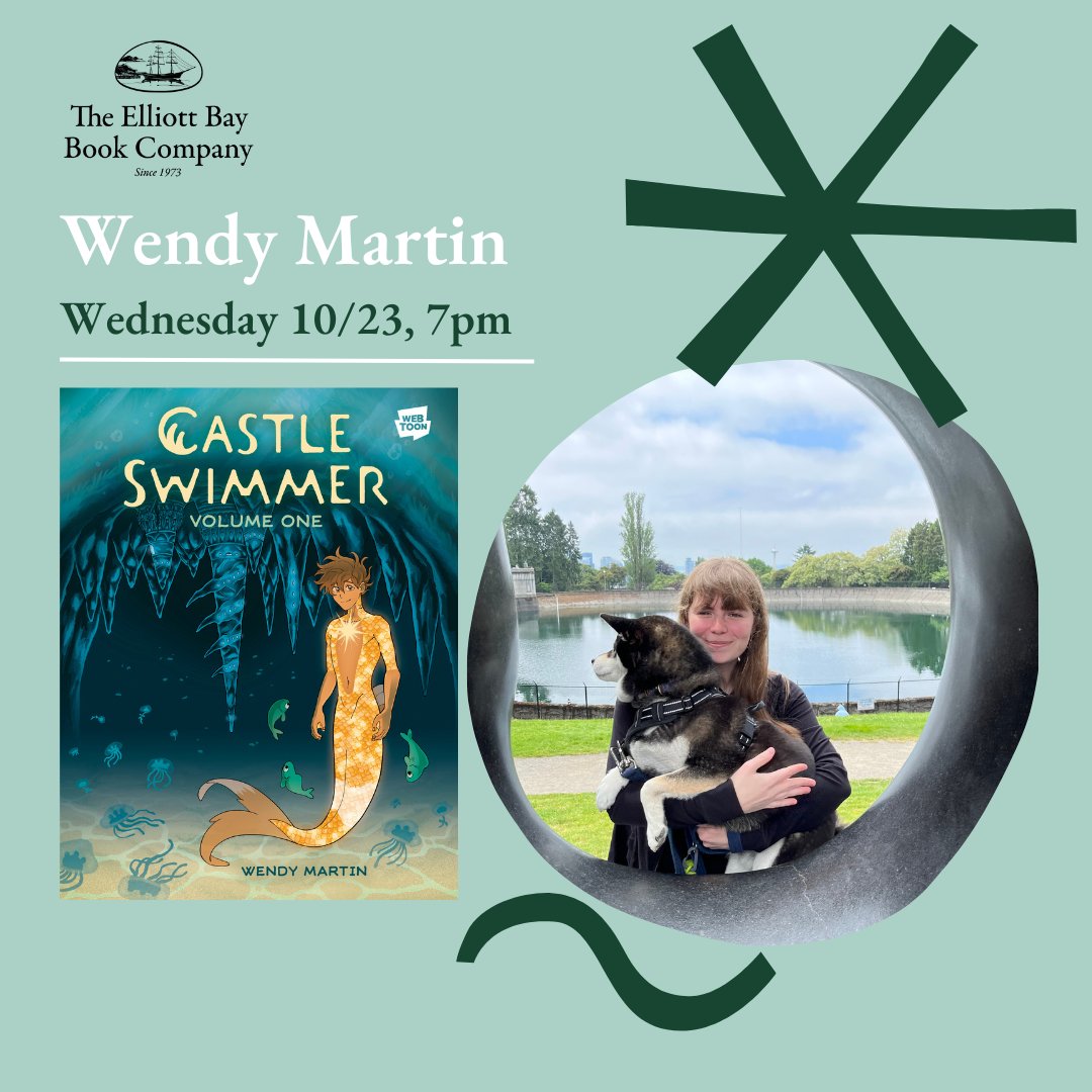 Calling all Castle Swimmer fans in the Seattle area! Join us as we celebrate the upcoming release of Castle Swimmer by <a href="/wendycomics/">WendyLMartin 💛💙</a> at Elliot Bay Book Company on 10/23! Check out the link for more info⬇️
elliottbaybook.com/events/41510