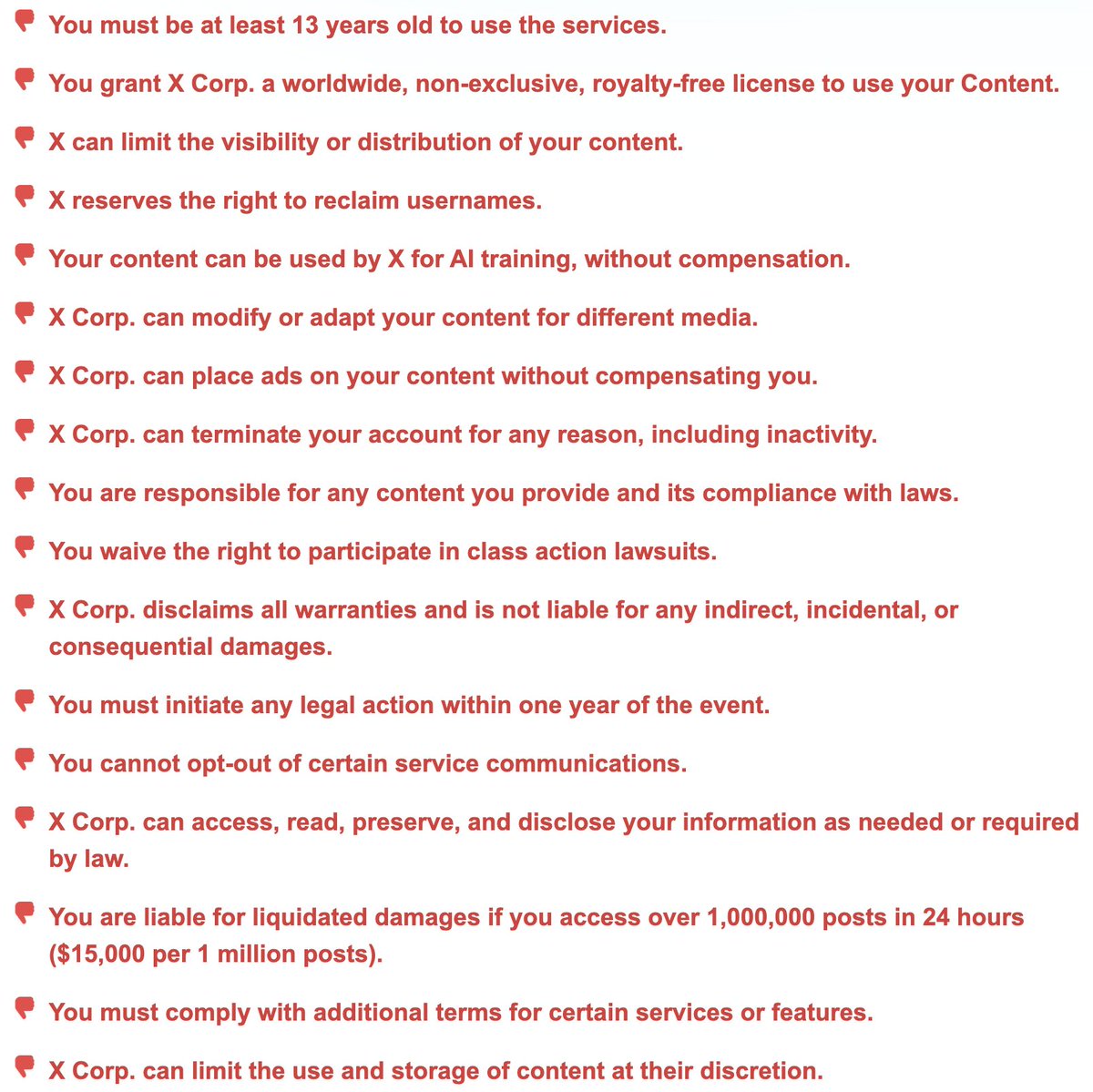 Josh Waller (@joshwallerr7) on Twitter photo <a href="/Cartoonbrains/">Toon Brains</a> Thanks for the heads up. And here's a color-coded summary of the worst points I found in the ToS. <a href="/Cartoonbrains/">Toon Brains</a> Thanks for the heads up. And here's a color-coded summary of the worst points I found in the ToS.