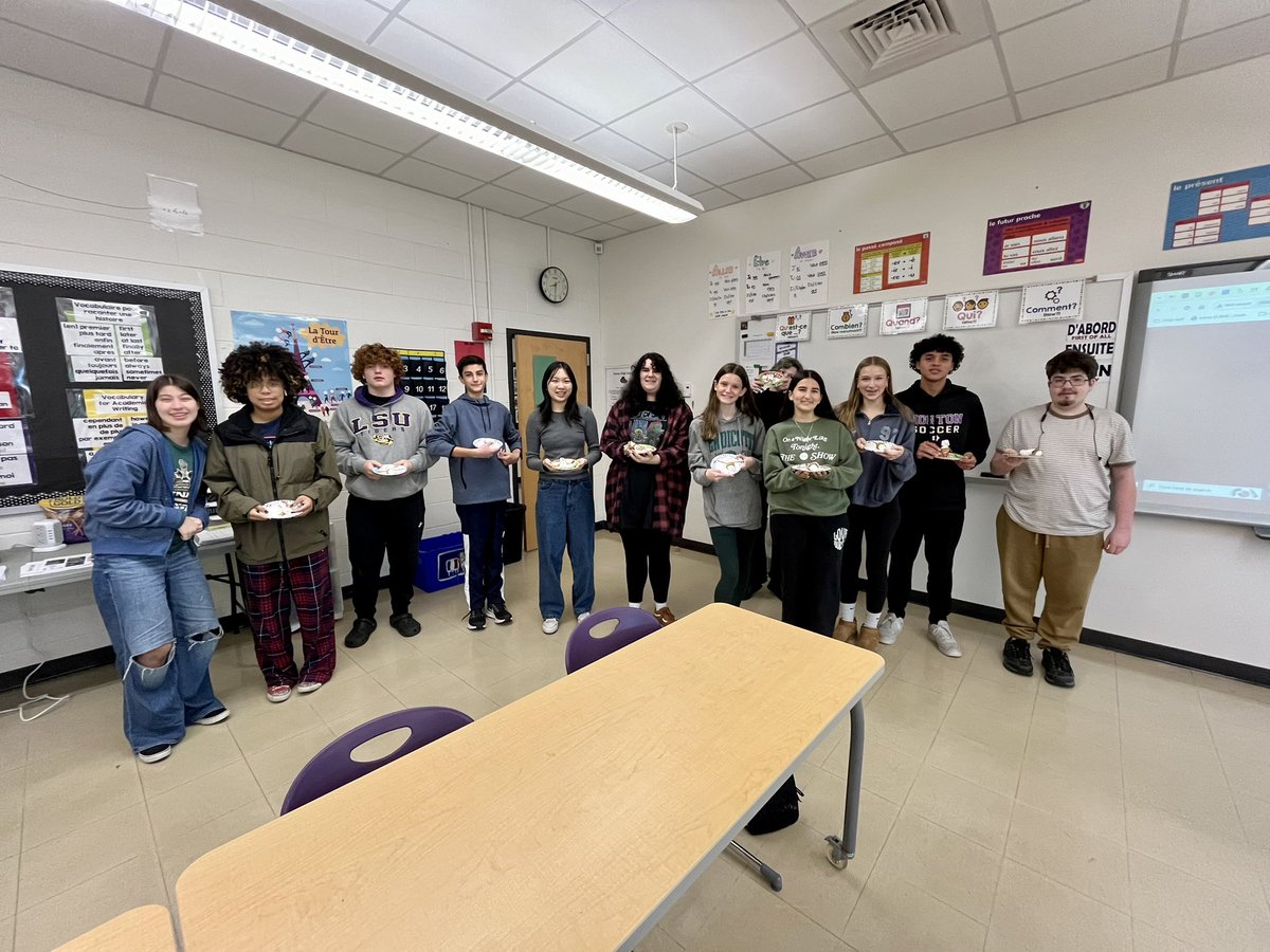 French 3 wrapped up their Carnaval study by making their own Bonhomme Carnavals.