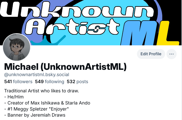 UnknownArtistML's tweet image. A friendly reminder that I'm also at BlueSky!
Go follow me there if you haven't!
