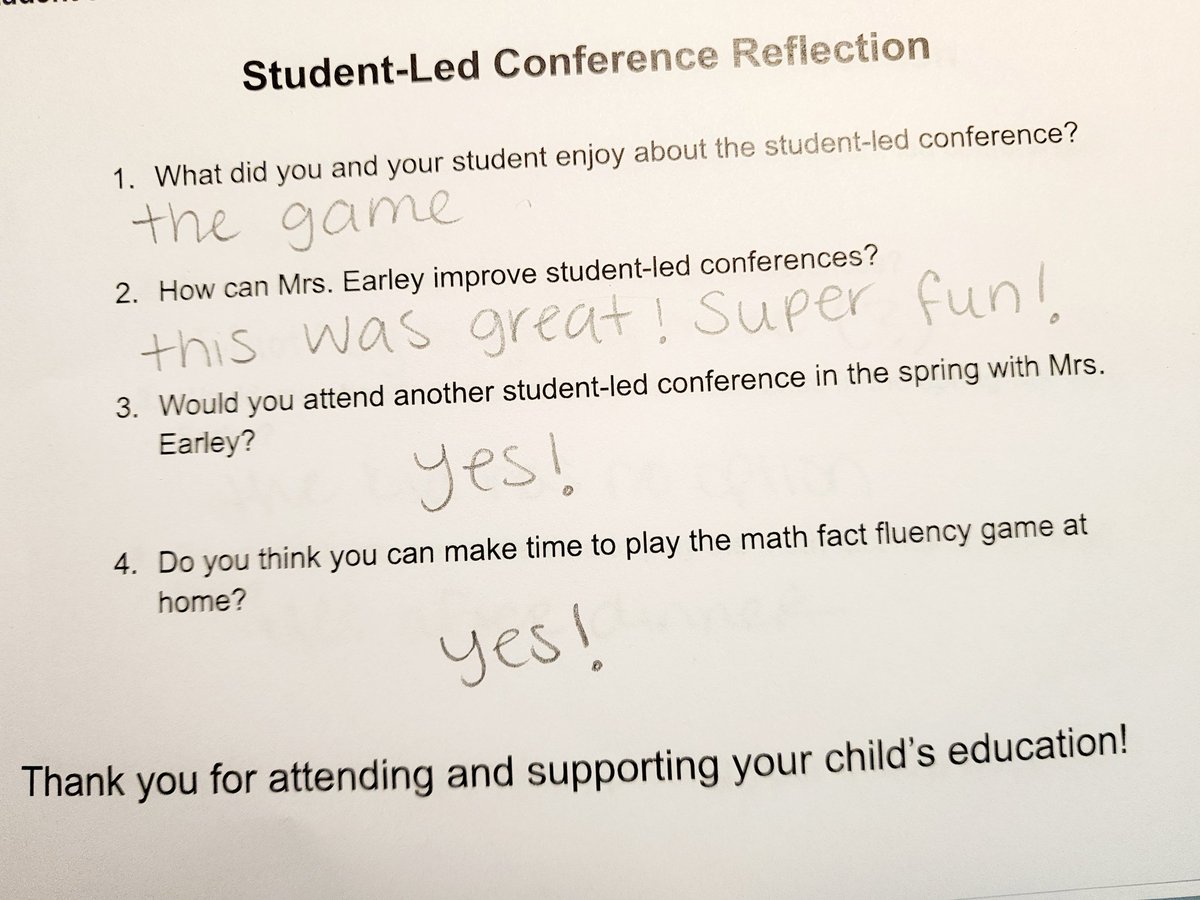 I will definitely do Student-led conferences again! Everyone was so engaged!⭐️#theslate #itsworthit