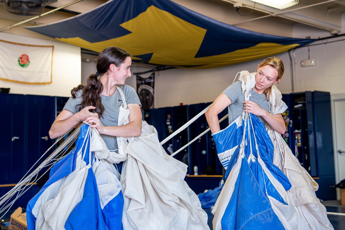 af_academy's tweet photo. For the first time, #USAFA has two all-female competitive skydiving teams in its successful competitive skydiving program. ✈️🪂

Read more about the Academy’s first all-female skydiving teams: https://t.co/7uUqxa3srM

#WingsOfBlue #Skydiving #Airmanship #LeadersOfCharacter https://t.co/6zFoIpDehS