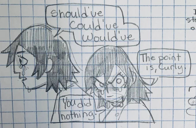 Idk if I'll ACTUALLY flesh out this story too much but here's some sketches #Mouthwashing 