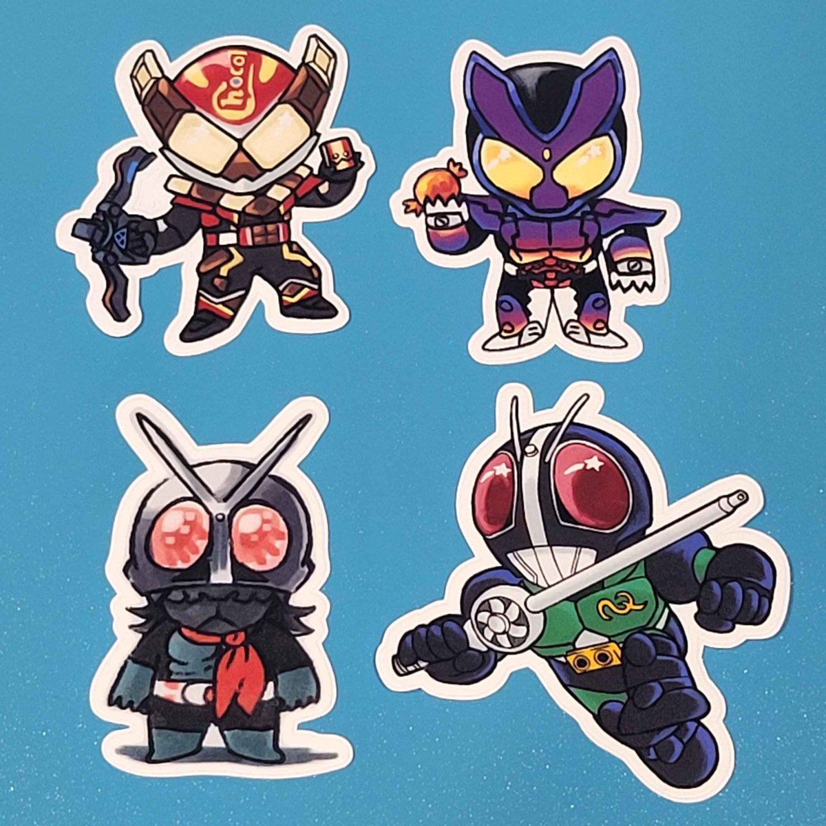 Kerkopes's tweet photo. 2 new things in my kofi/etsy shops
Chibi Kamen Riders, now with Valen: https://t.co/TogXPkDy7t
Mimitchi Curry Sticker sheet: https://t.co/jPyuAVv0S1
Etsy shop: https://t.co/pHBWDxGOrL https://t.co/SQ8LDEnOsc