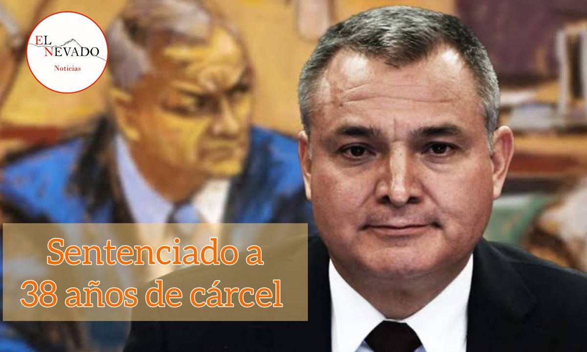 NevadoNoticias's tweet photo. 38 años de prisión para García Luna 

Un juez de Estados Unidos dictó una sentencia de 38 años de prisión al exsecretario de Seguridad, Genaro García Luna.

1/2 https://t.co/mhDTfiKEgS