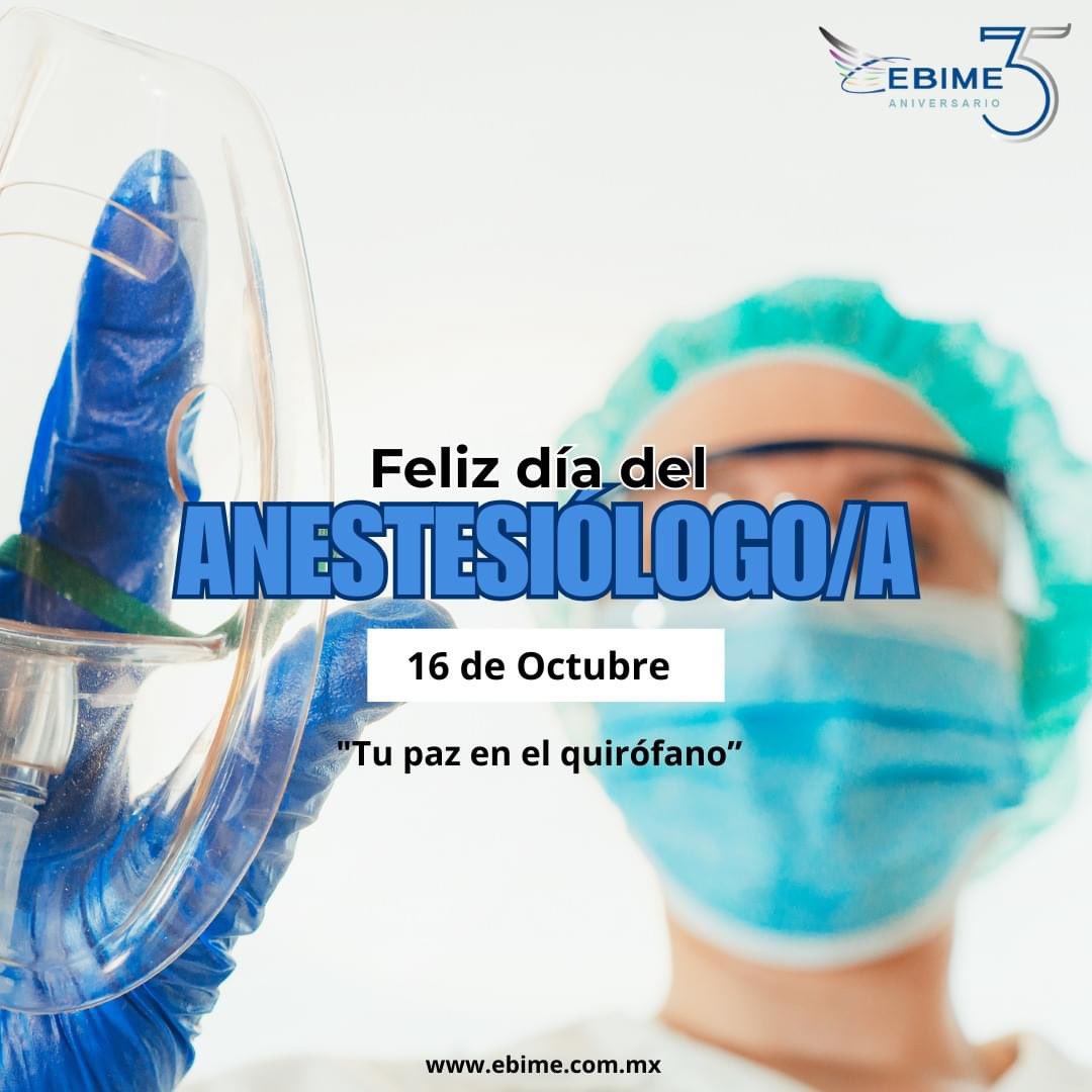 🌍💉 ¡Feliz Día Mundial del Anestesiólogo! Hoy celebramos a quienes hacen posible la cirugía con su dedicación y experticia. Gracias por cuidar de nosotros en cada procedimiento. ¡Ustedes son esenciales! 💙 #DíaDelAnestesiólogo