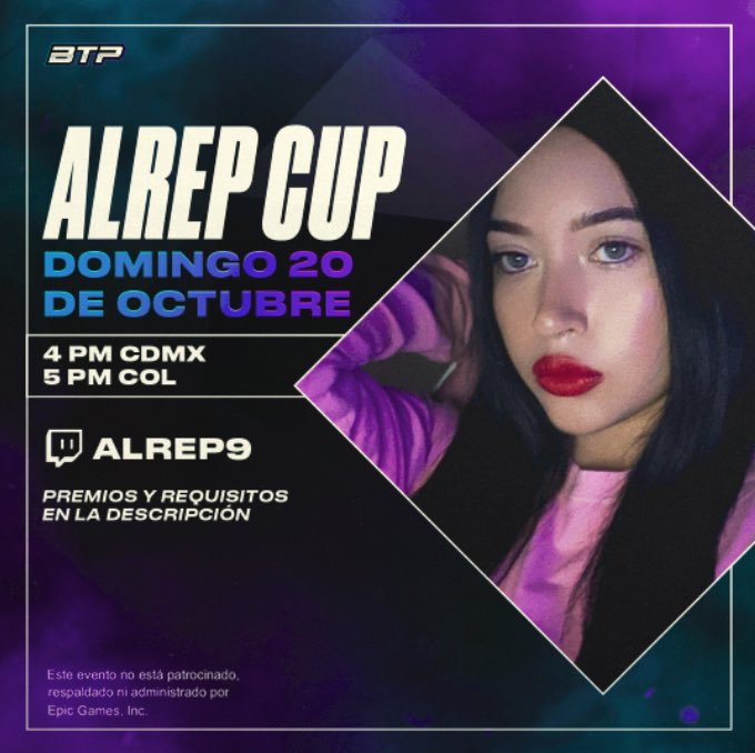 Alrep 🎀 (@alrepove9) on Twitter photo 🏆AlrepCup💙
💰Pool prize: 4800 Vbucks
Para competir:
✅Follow @<a href="/AlrepOve9/">MTS ALREP 9🥀</a> <a href="/borntoplaygg/">BornToPlay</a>
✅Like & RT
✅@ tu trío
🚨Únete: discord.gg/borntoplaygg-1… 🏆AlrepCup💙
💰Pool prize: 4800 Vbucks
Para competir:
✅Follow @<a href="/AlrepOve9/">MTS ALREP 9🥀</a> <a href="/borntoplaygg/">BornToPlay</a>
✅Like & RT
✅@ tu trío
🚨Únete: discord.gg/borntoplaygg-1…