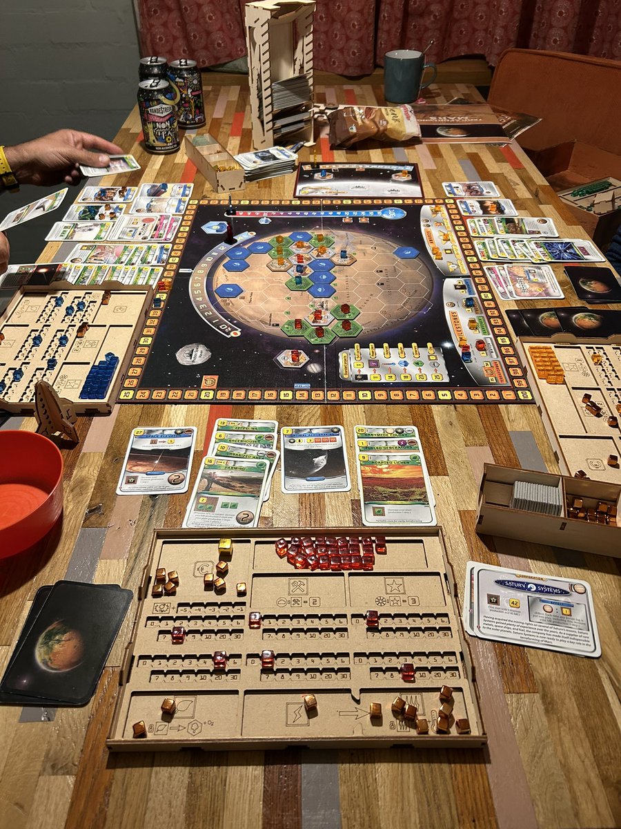 Played this classic one again. Had a good start but a horrible second half. No luck with the cards.