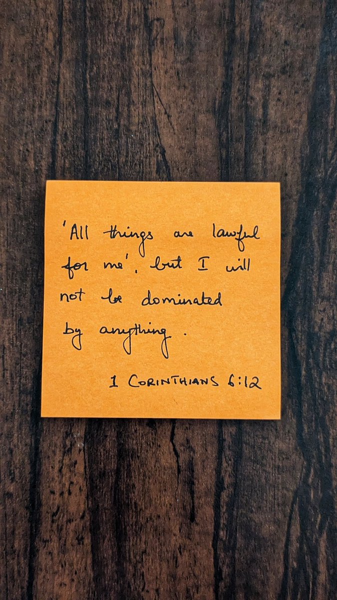 lay_catholic's tweet photo. If anything dominates us we are under the spirit of slavery, as the thing that dominates us has dominion over us. https://t.co/jXifiyfODY