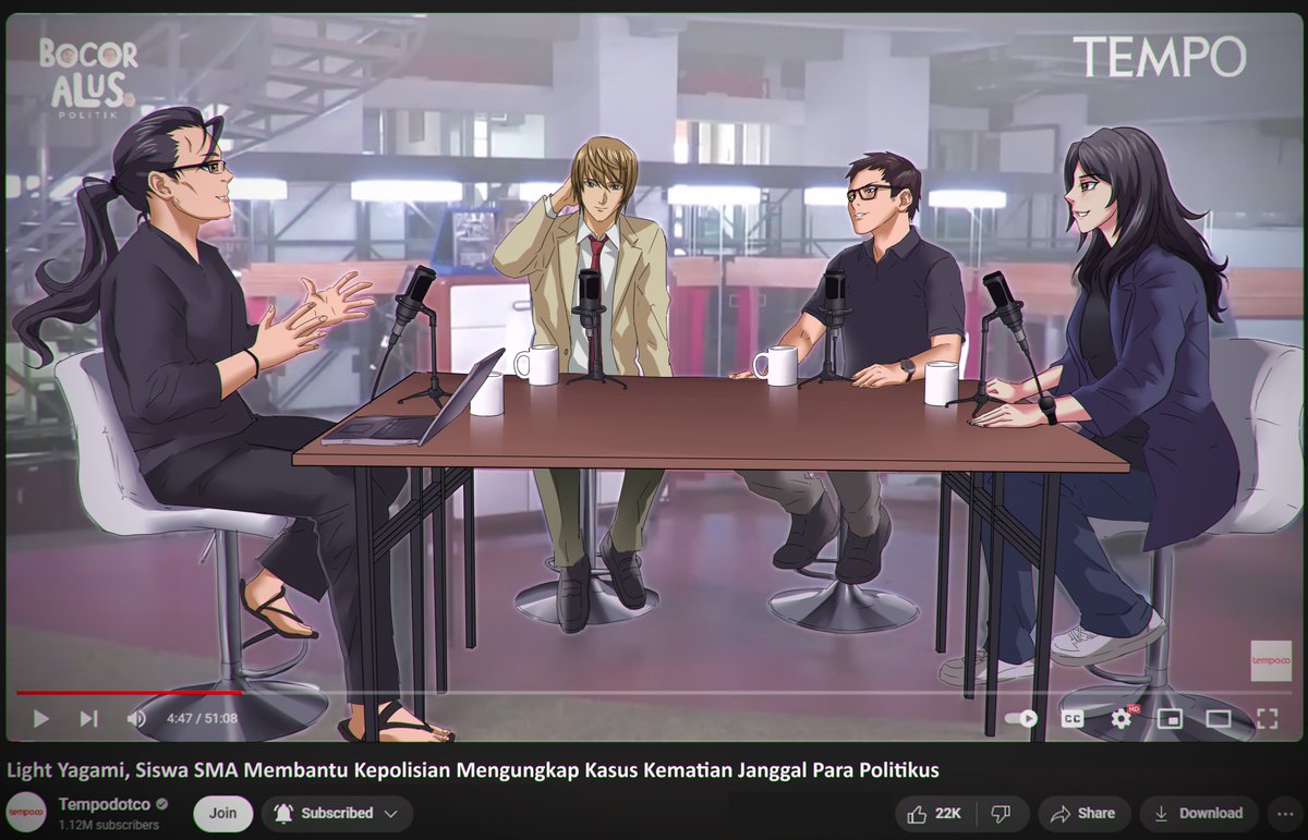 camcam_zero's tweet photo. Imagine Light Yagami on @BocorAlusPol... 🍎
His Death Note would be overflowing by the end! 📓
Who do you think he'd target first? 🤔

#DeathNote #BocorAlusPolitik #Anime #Podcast https://t.co/iBIpoDQejE