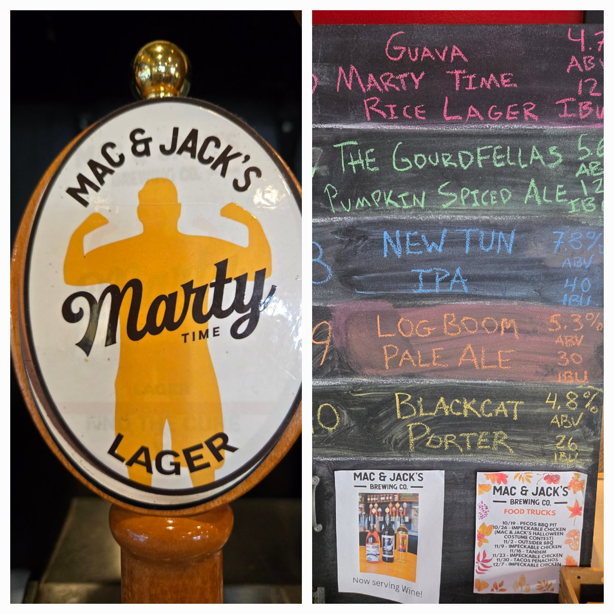 Currently featured at our Tap Room, we are offering up a Guava flavored Marty Time Rice Lager! Come fill up your growlers before it's all gone! 🍻