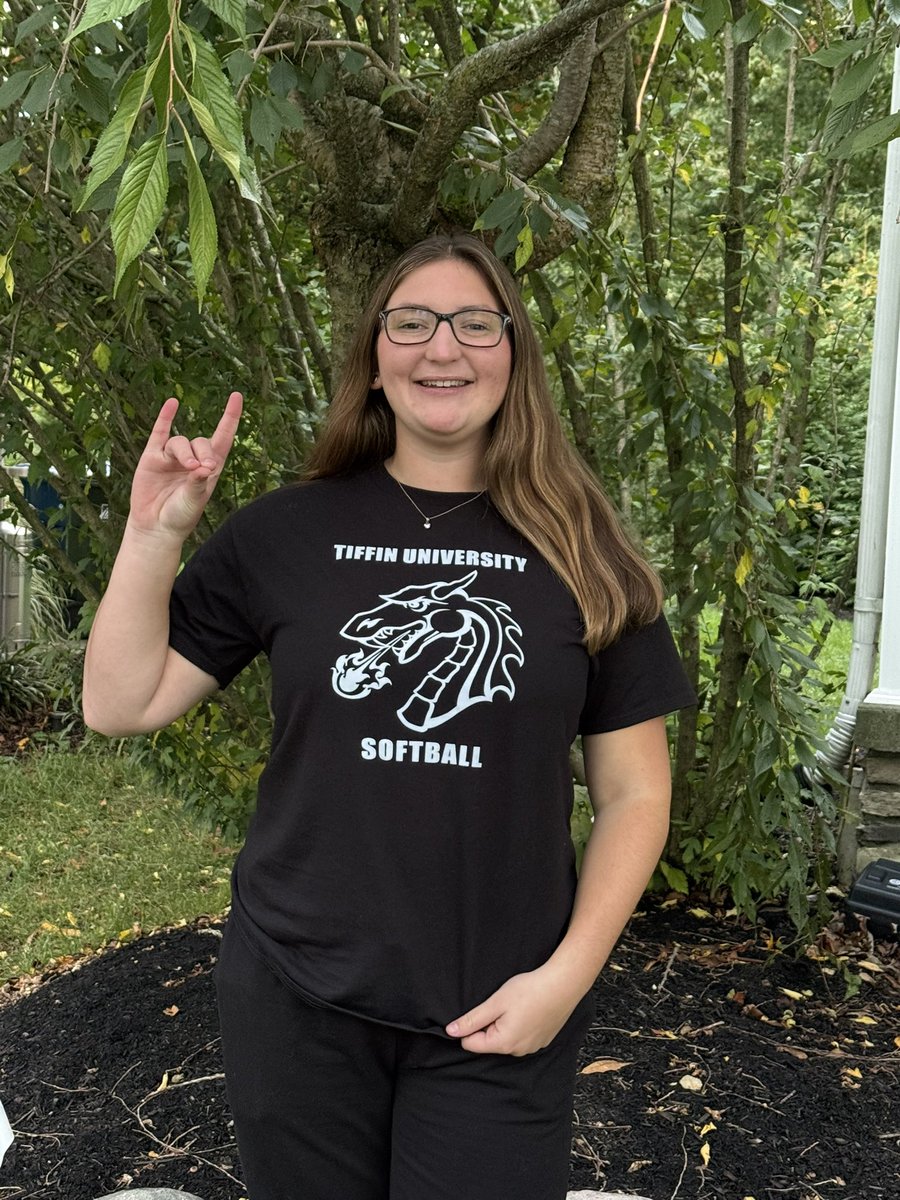 I am proud to announce that I have committed to Tiffin University to continue my academic and athletic career! I would like to thank my family, friends, and coaches for helping me get to where I am now! Go Gons! 💚<a href="/TiffinUSoftball/">Tiffin University Softball</a>