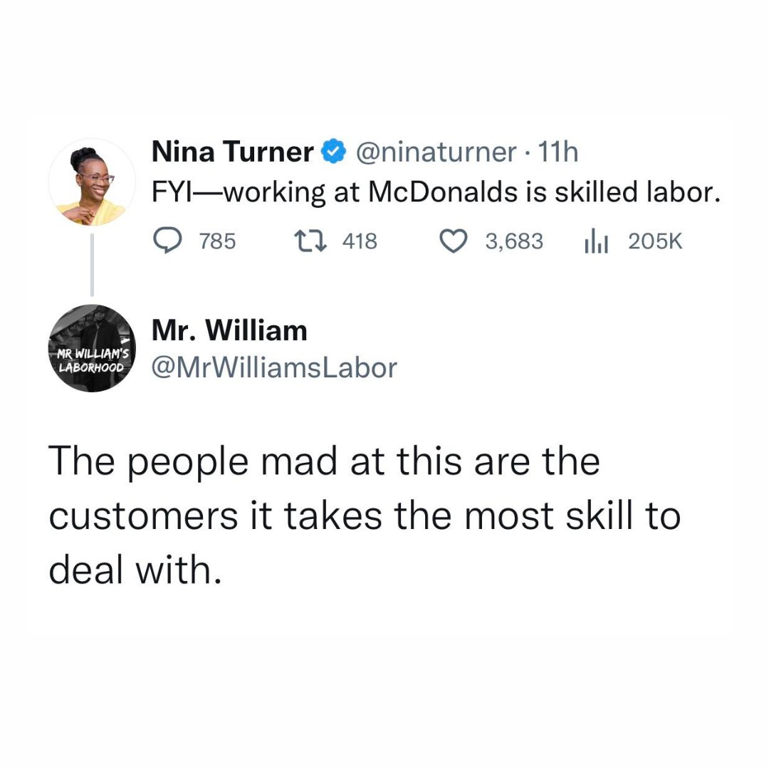 All labor deserves dignity and a living wage.
h/t <a href="/ninaturner/">Nina Turner</a>