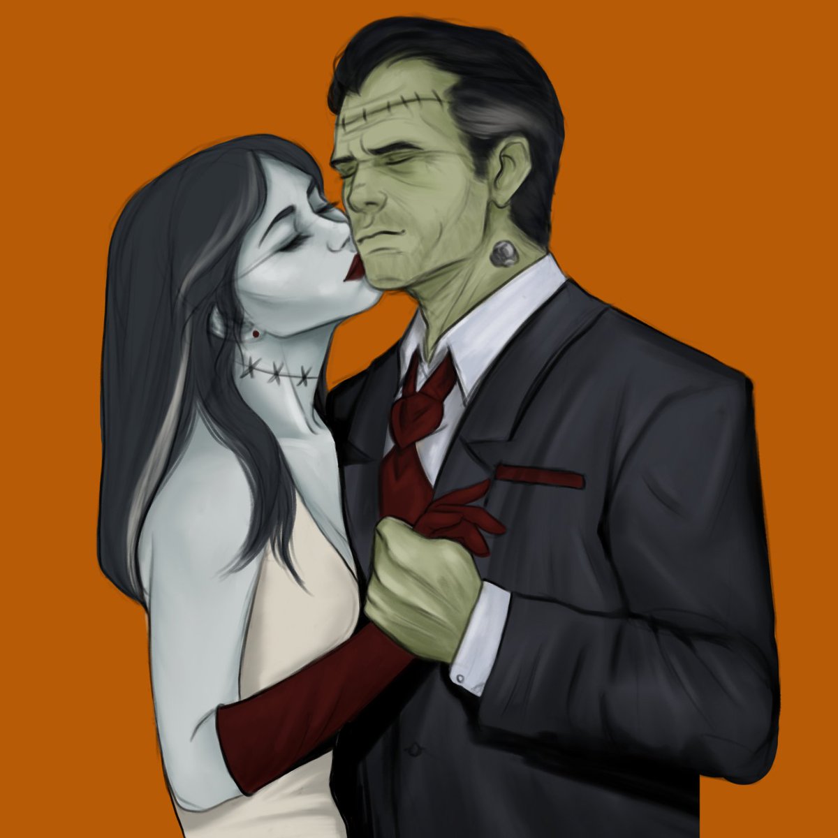 Halloween couples costume. Frankenstein needs his bride. 🎃 #ghoulcy #vaultghoul #Fallout