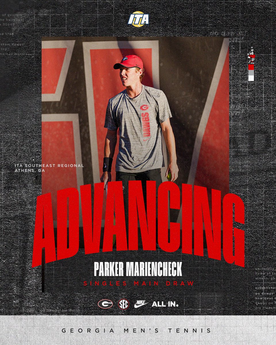 Let’s go, Parker ‼️

With a 7-6(4), 4-6, 6-4 win over Mikolaj Lis (Kennesaw State), he’s into the singles main draw ▶️

#GoDawgs | #AllIn