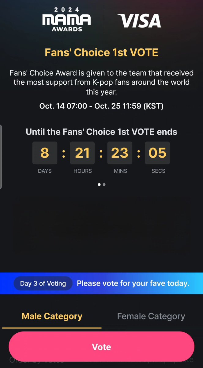 JiminGuideBR's tweet photo. 🗳️| MAMA 2024

🏆 Fans' Choice Male

 APLICATIVO 

▪️Baixe o Mnet Plus e faça o login
▪️Clique no banner do MAMA
▪️Clique no JIMIN
▪️Após, escolha qualquer artista feminina (é obrigatório)
▪️Aceite os termos e clique em 'Final Submission'

🚨 Lembre-se: 1 voto por dia e por IP.