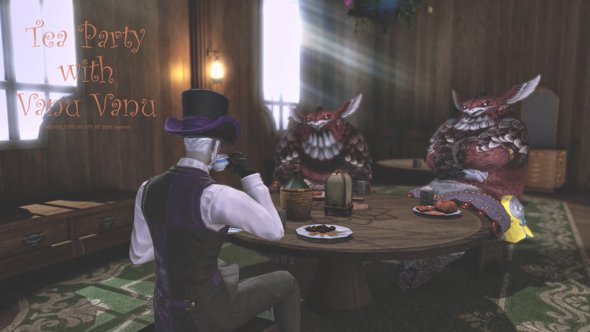 NyoumorePad's tweet photo. Mad Hatter and Vanu Vanus🎩

#FF14 #FFXIV https://t.co/tjVZOIRREc