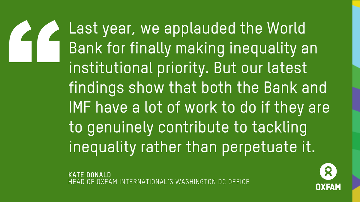 PRESS RELEASE: 94% of countries with <a href="/WorldBank/">World Bank</a> and <a href="/IMFNews/">IMF</a> loans have cut vital investments in education, health and social protection over the past 2 years.

The figure is even higher for the world’s poorest countries —95% have pursued such cuts.

oxf.am/CRIIndex2024
