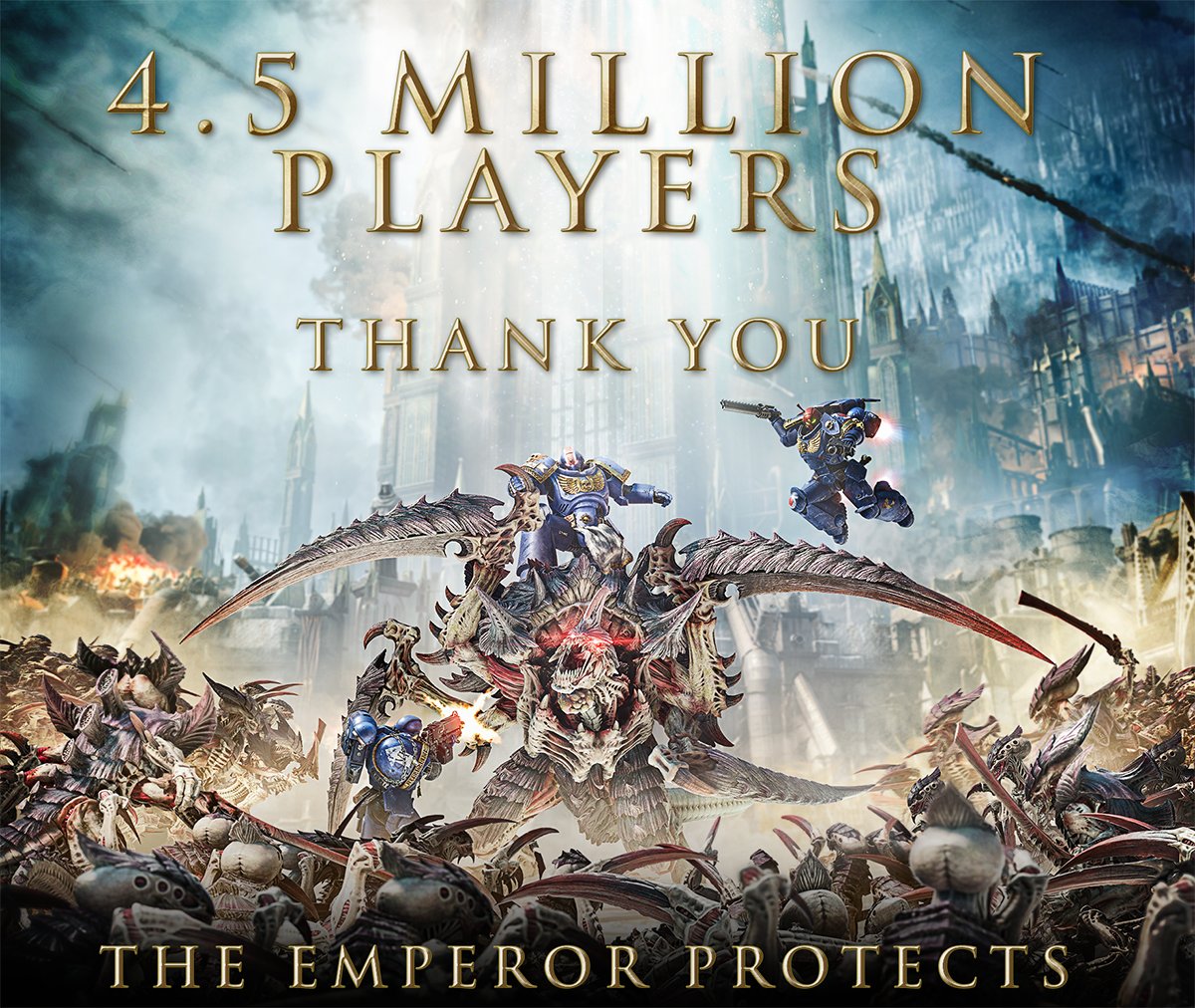 ReGameIt_'s tweet image. .
🚨 Warhammer 40K: SpaceMarines 2
 تؤكد وصول عدد لاعبيها إلى 4.5  مليون! 🎮🔥

#SaberInteractive #Warhammer40K #SpaceMarines2 #Gaming
@Focus_entmt
@SaberGames