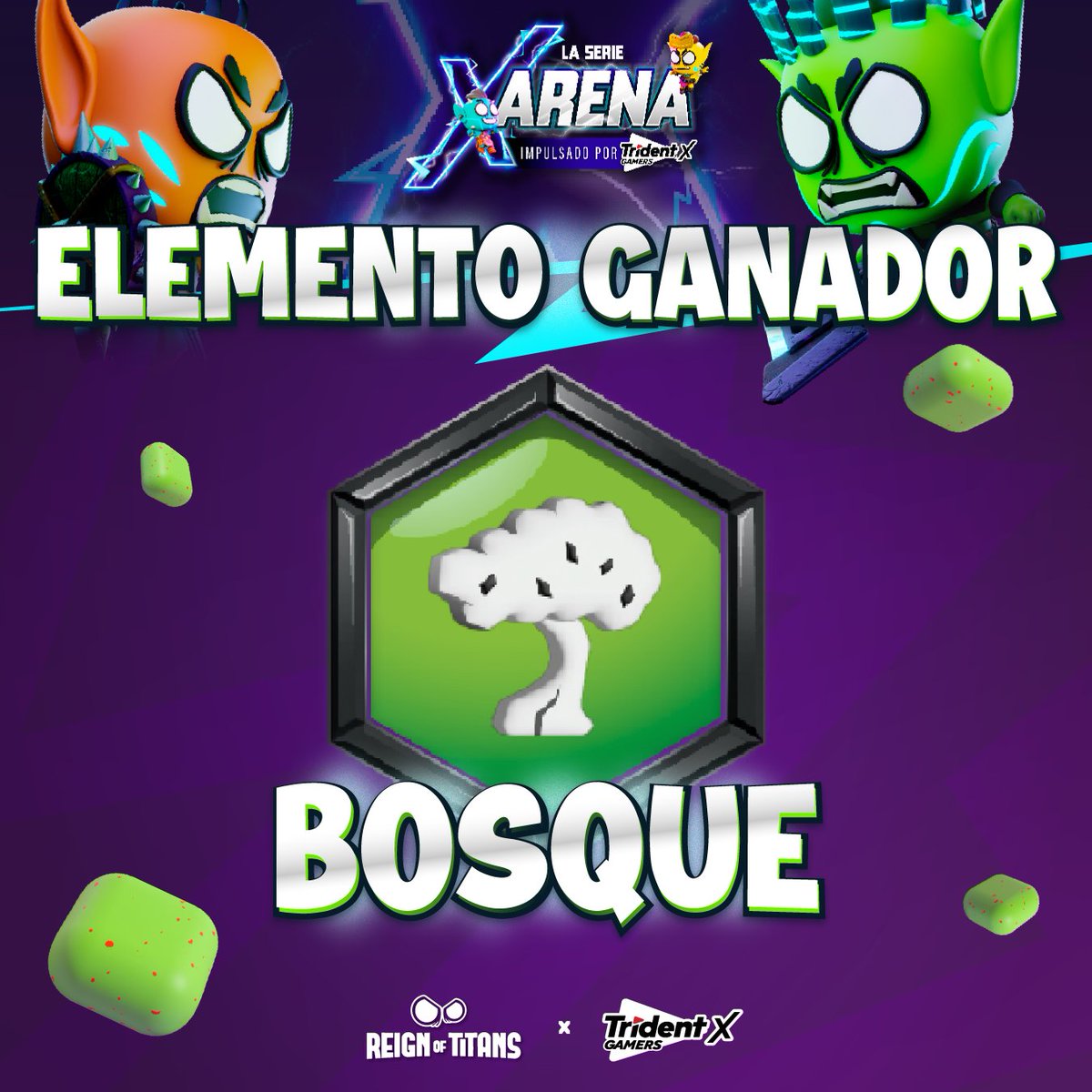 ReignOfTitansLA's tweet image. El Elemento ganador del #SOFAEvent fue... 🥁

BOSQUE, en la #TridentXArena, el encargado de plantar la bandera de este Elemento en lo más alto fue Daylis con su Titán Algae 👏

#ReignOfTitans #MobileGaming