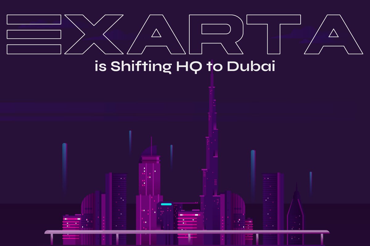 Exciting news! Exarta Relocates Global Headquarters to Dubai, Marking a New Era of Innovation and Growth.
 
By establishing its global HQ in Dubai, Exarta aligns itself with the city’s innovative environment and growing role as a tech center. The DMCC Crypto Centre and the new AI