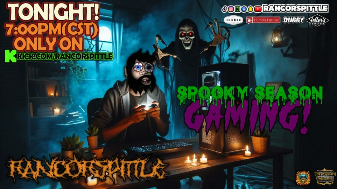 rancorspittle's tweet photo. 🕡TONIGHT! 7:00PM[CST]🕡 
👻"Spooky Season Gaming"👻
episode "7"
We play terrifying games
Blerps on for max scares!
Link in Bio

#spooky #happyhalloween #livestreaming #mustardnetwork #checkmarkarmy https://t.co/gRelo5mpCw