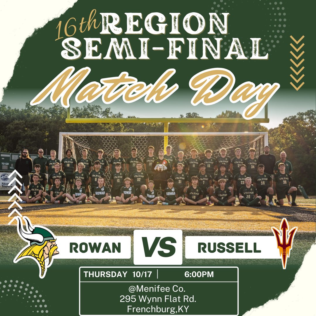 We’re finally back at it tomorrow in a big Region semi-final matchup. 
#GoVikings