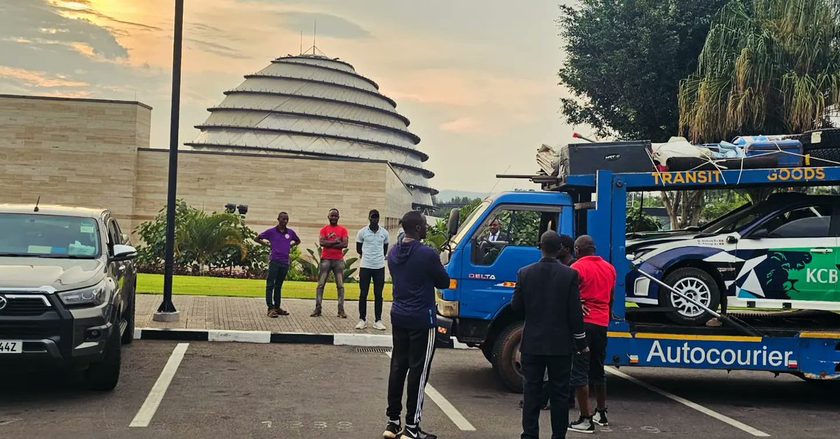 MRTUganda's tweet photo. Kigali #Rwanda Muraho! 
We're here and ready for the Rwanda Mountain Gorilla Rally 2024 🇷🇼 😎🏁💪🏽

#MRT #RMGR2024 #FIA #ARC #Hapasport #MukulaRallyTeam #Rally #motorsport #RallyRwanda #RMGR https://t.co/53mtKwuZpp