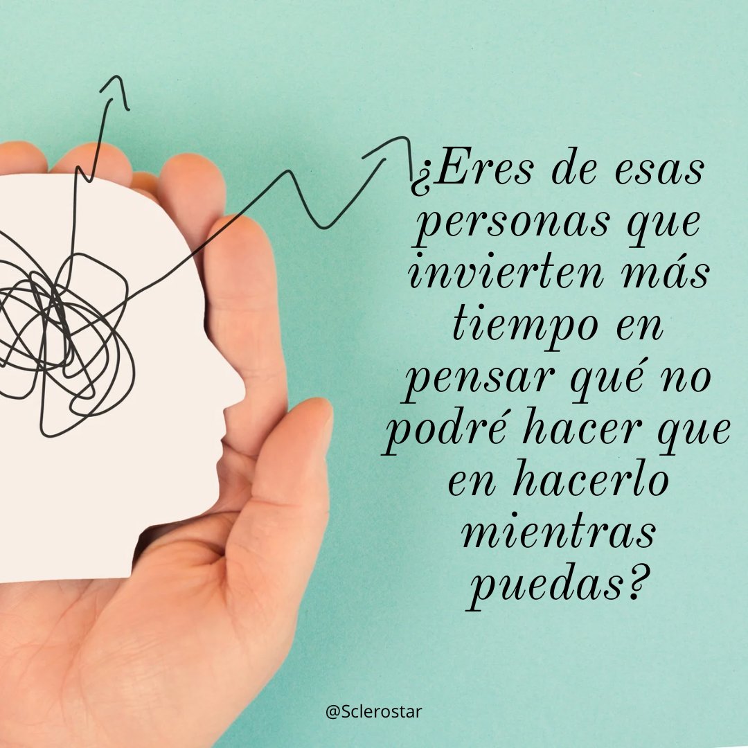 Muchas veces, involuntariamente, nos dejamos llevar por este tipo de pensamientos, a todos nos pasa, no nos engañemos.
#pensamientosintrusivos 
#dueloydiscapacidad 
#esclerosismúltiple 
#esclerosismúltiple