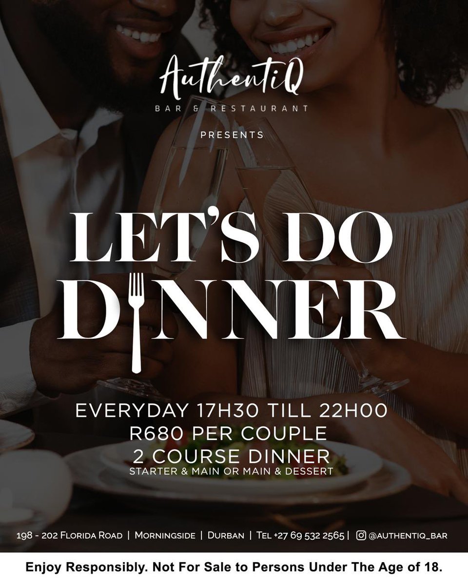 NduBarsEquipped's tweet photo. Let’s do dinner. Starting tomorrow. Complimentary Stella Artois 500ml Draught and a Brutal Fruit Apple Spritz or Litchi Sèche https://t.co/R7U2oExqOh