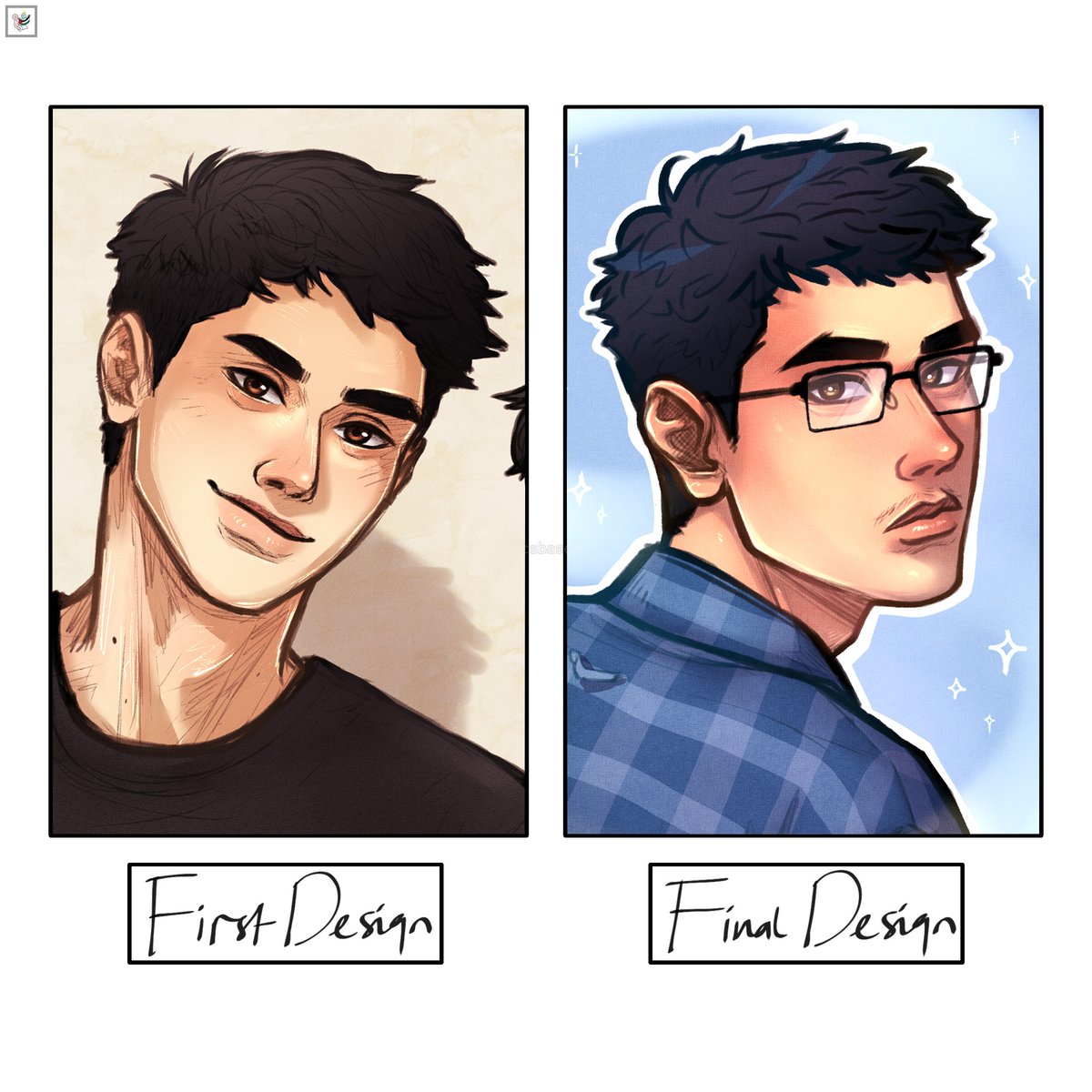 kalsyumtulag's tweet photo. I nerdified him sorry guys (not really sorry tho, fits his personality &amp; the story better) (I mean, face card game visually he can be the left one, but he chose to be the right one. He's happier that way <3)
#BasdewaOC https://t.co/YN4ywZRha4