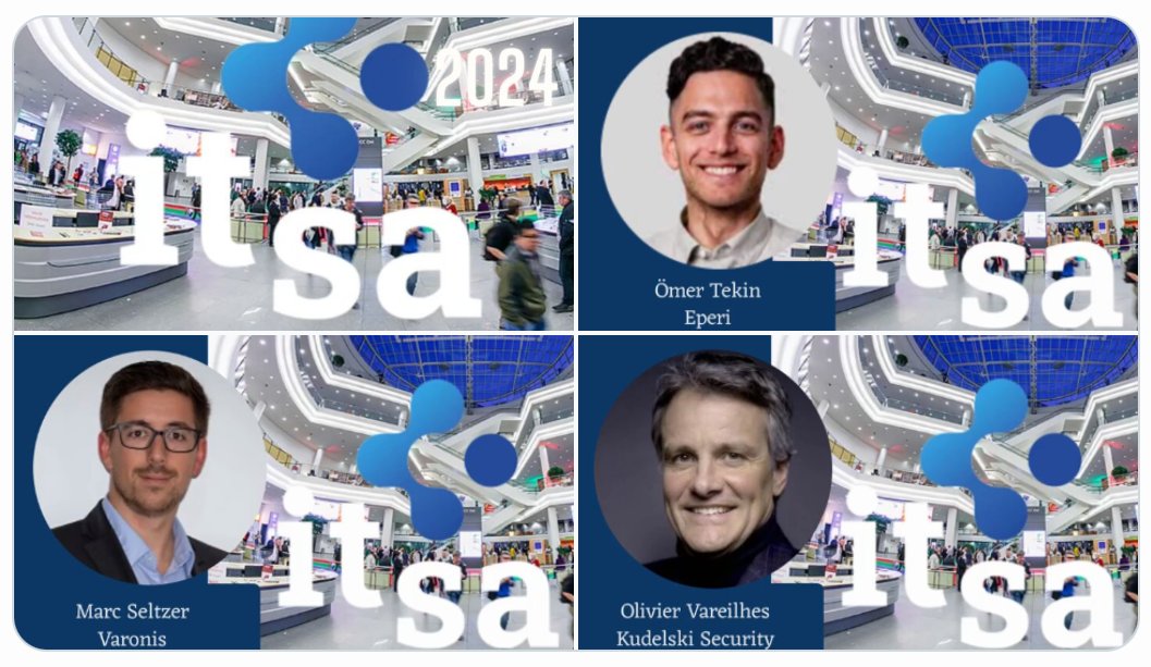netzpalaver's tweet photo. Expertenstatements zur #itsa2024 - was sind die Highlights, die wichtigsten Trends und Visionen

#Eperi
@VaronisDE
@KudelskiSec

#Cybersecurity #ITSicherheit #Sicherheitsmesse   

Weitere Statements zur #itsa https://t.co/eff0L8ghdD https://t.co/6h04433bJa