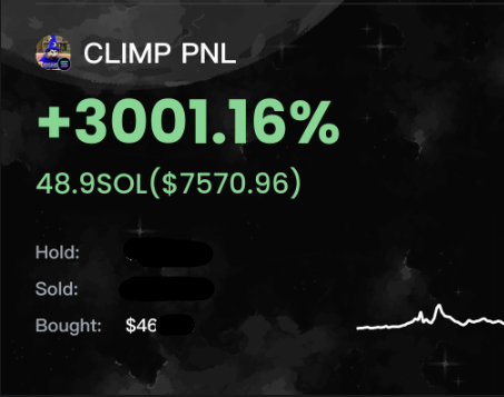 TatoTracking's tweet photo. $CLIMP 

55k --> 1.8M MCAP 

33x and counting

Link in bio. https://t.co/TOFimE3gVd