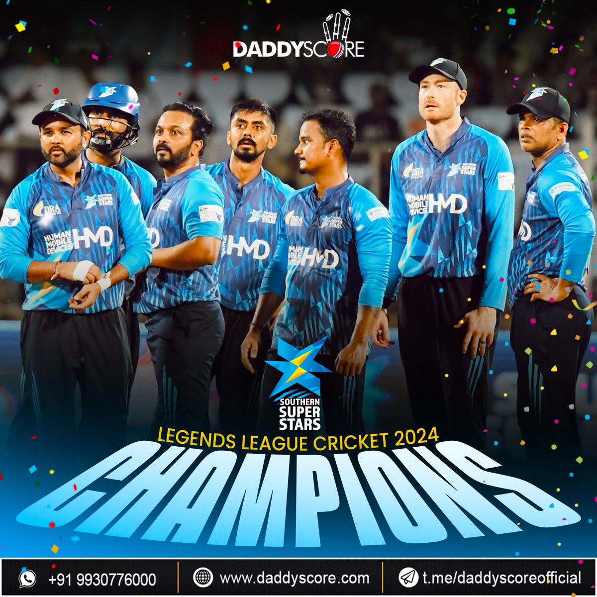 CricXScore's tweet photo. Congratulations to Southern Super Stars for being crowned the Legends League 2024 Champions! ๐
Southern Super Stars won the match in Super Over
#Champions #SouthernSuperStars #LegendsLeague2024
#livecricketscore #LiveScores #CricketLover #daddyscore https://t.co/yXHWMuA9A4