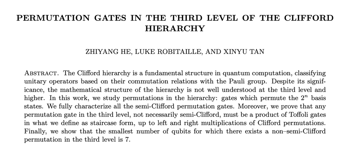 We study permutation gates (permute 2^n basis states) in the Clifford hierarchy and propose a "staircase form" to characterize those in level 3. As an application, we show that the smallest number of qubits for which there exists a non-semi-Clifford permutation in level 3 is 7.